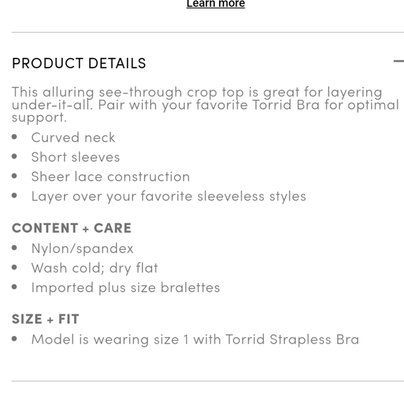 Lace Short Sleeve Under-It-All Crop Top - Picture 4 of 9